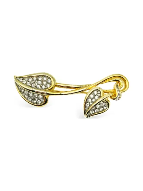 Jennifer Gibson Jewellery 1980s stylised ivy brooch Gold JGJIVYBRO