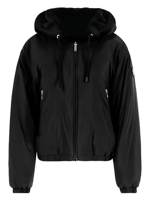Moose Knuckles hooded zip-front bomber jacket Black M34LS652