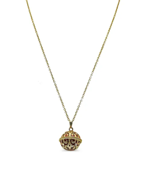 Jennifer Gibson Jewellery 2008 enamel bauble necklace Gold JGJBAUBLENKL