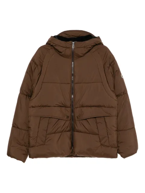 PS Paul Smith logo-patch padded jacket Brown M2R658ZT22456