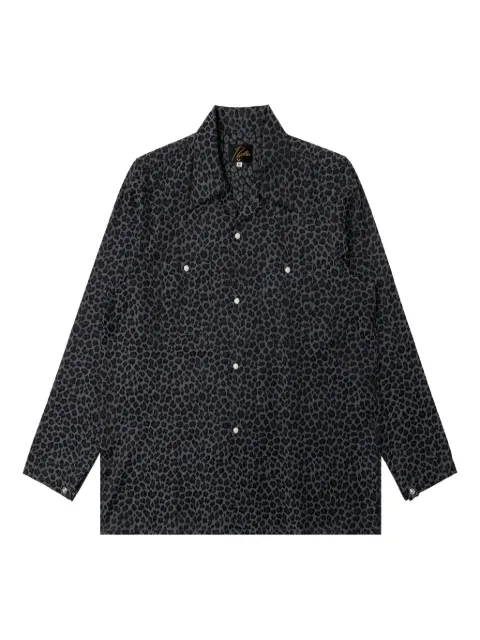 Needles leopard-print shirt Grey EJ173CHC