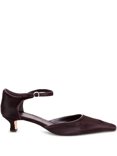 Aeyde 35mm Tillie ankle strap pumps Brown A11PU0613052003225