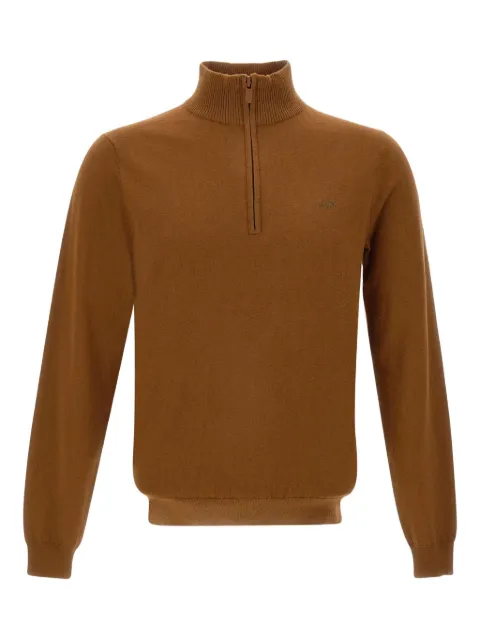 Sun68 half-zip sweater Brown K4510793