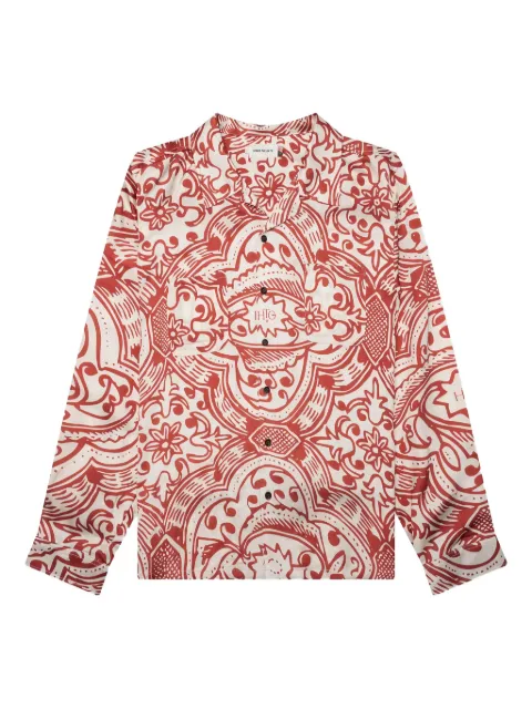 Honor The Gift patterned-print long-sleeves shirt Red HTG240146BRI