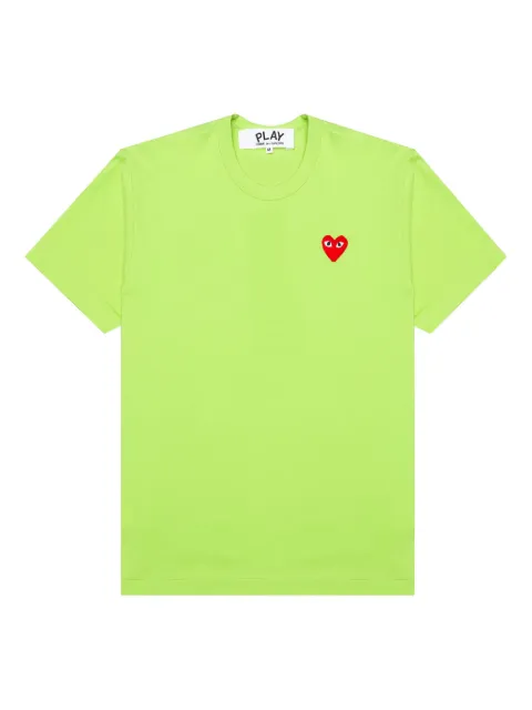 Comme Des Garçons Play heart emblem T-shirt Green AZT271