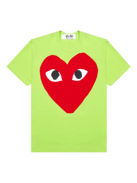 Comme Des Garçons Play cotton T-shirt Green AZT273051