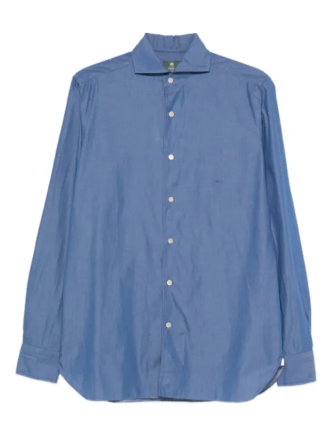BORELLA button-fastening shirt Blue LT1905