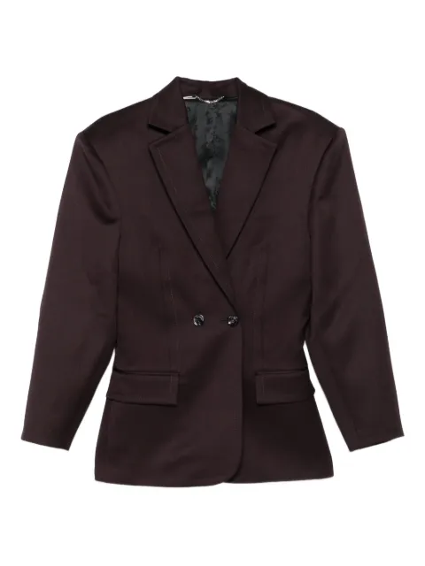 Magda Butrym double-breasted pinstripe-detail blazer Purple 104925