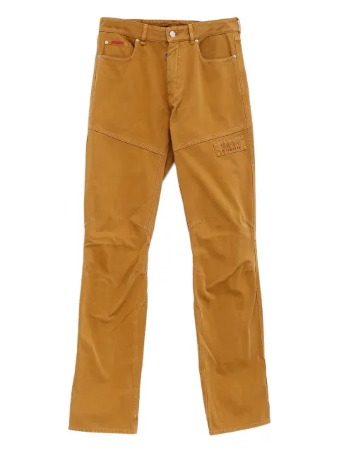 Martine Rose logo-appliqué jeans Brown 849WP22718