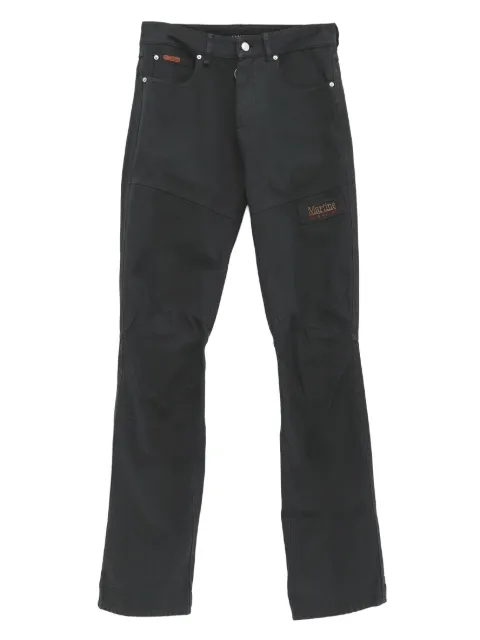 Martine Rose logo-appliqué jeans Black 849WP22414