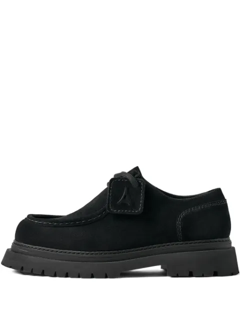 Manière De Voir L'Atelier suede lace-up shoes Black MANF024