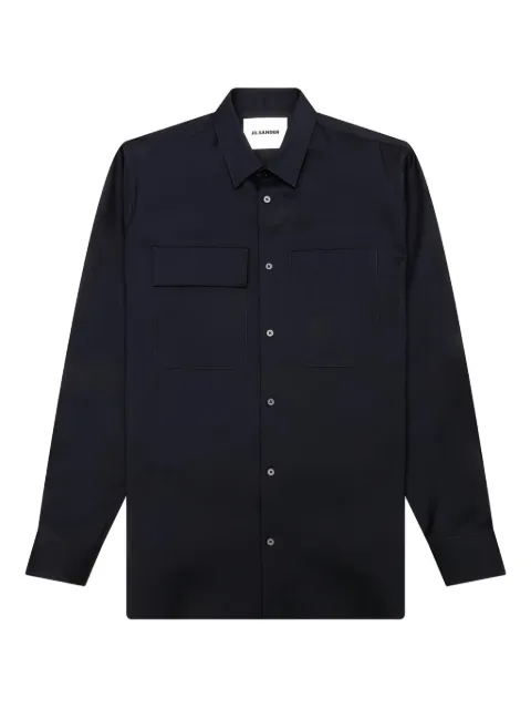Jil Sander pocket button-up shirt Blue J23DL0003J40117401