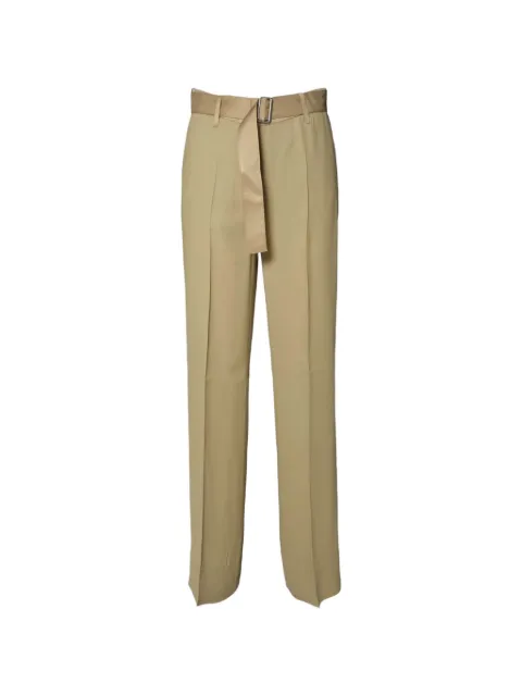 Room 52 belted trousers Green T803TRF01F01008