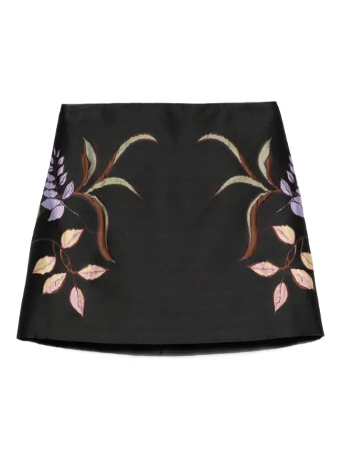 Dorothee Schumacher floral-embroidered skirt Black 253246605999