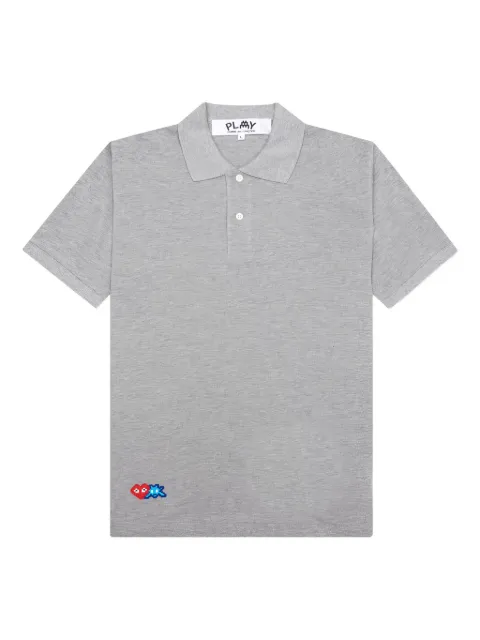 Comme Des Garçons Play x Invader heart polo shirt Grey AZT336051