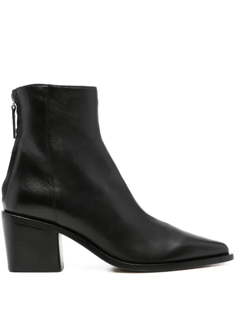 Pomme D´Or pointed-toe block-heel boots Black 6236GLOVE