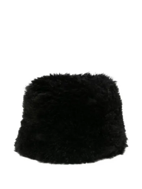 Simonetta Ravizza shearling bucket hat Black F05HT04H13PIBG001