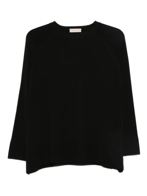 Purotatto fine-knit jumper Black FW250602007030