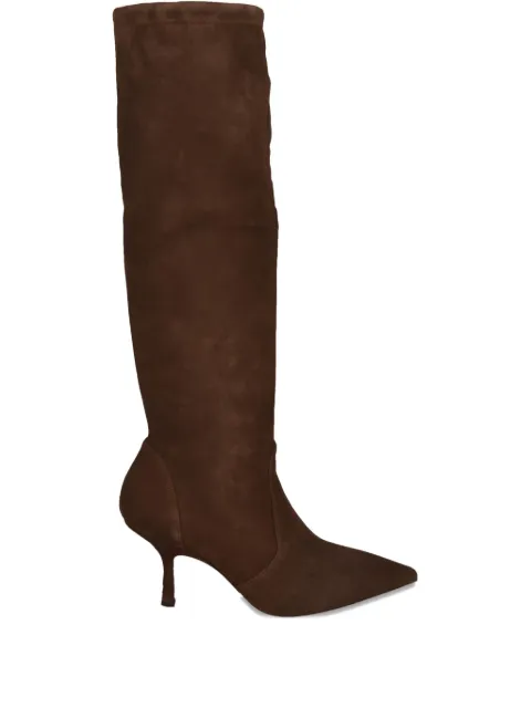 Stuart Weitzman 75mm Naomi boots Brown NAOMI75BOOTWALNUT