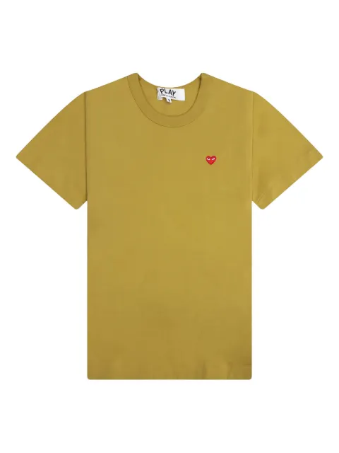 Comme Des Garçons Play cotton T-shirt Yellow AZT313051