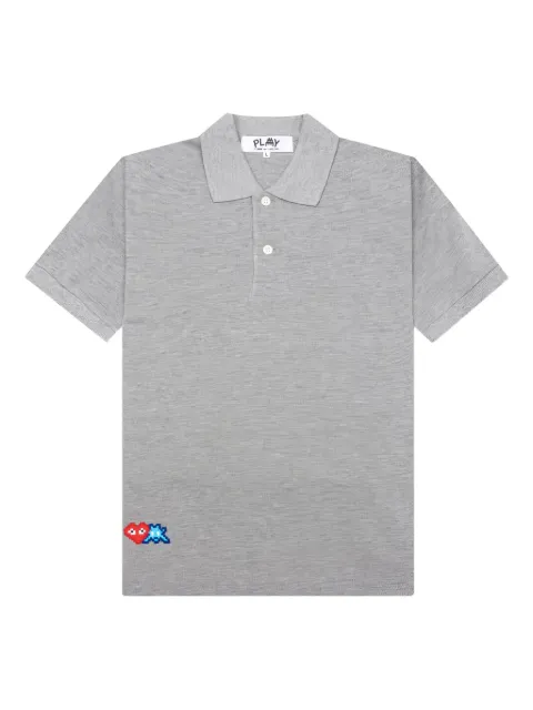 Comme Des Garçons Play cotton polo top Grey AZT335051