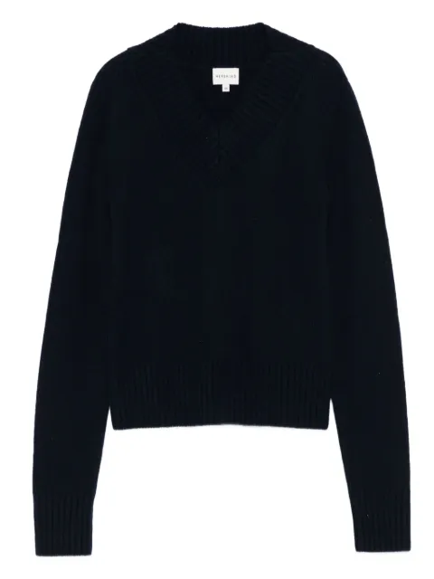 HERSKIND V-neck ribbed sweater Blue 5632974