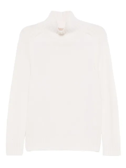 Purotatto high-neck ribbed sweater White FW250612142111