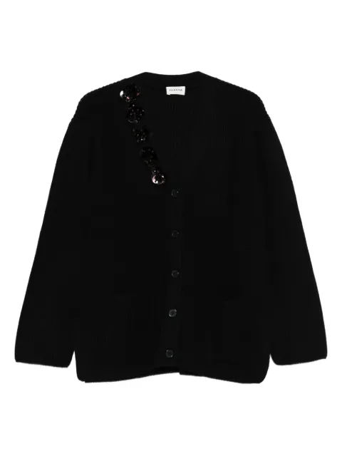 P.A.R.O.S.H. sequin-embellished cardigan Black D520798RLADYBLUM