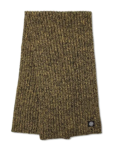 Stone Island ribbed-knit scarf Yellow 6915N14C1