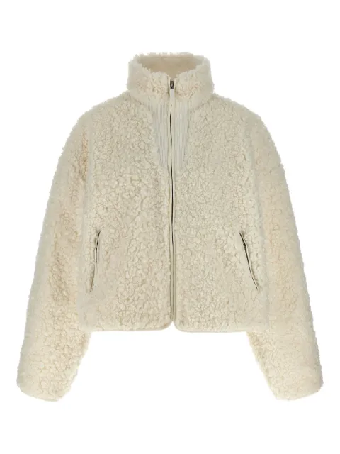 ENTIRE STUDIOS teddy-texture zip-front jacket White ESUW251045WHWH
