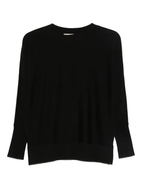 Purotatto crew-neck sweater Black FW250602008030