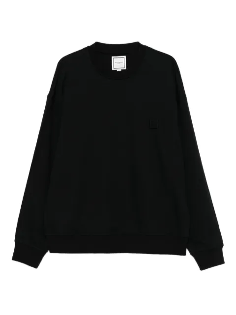 Wooyoungmi logo-patch long-sleeved sweater Black W253TS25723B