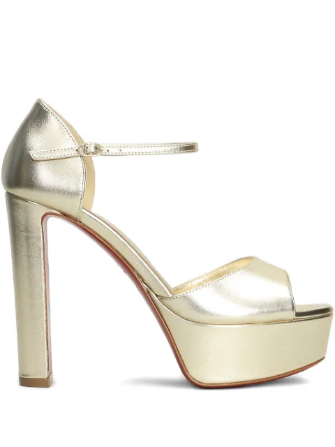Christian Louboutin 130mm Sandaloo pumps Gold 3240919G306