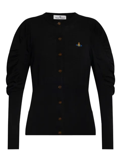 Vivienne Westwood Eli puff-sleeve cardigan Black 1803005BY0006
