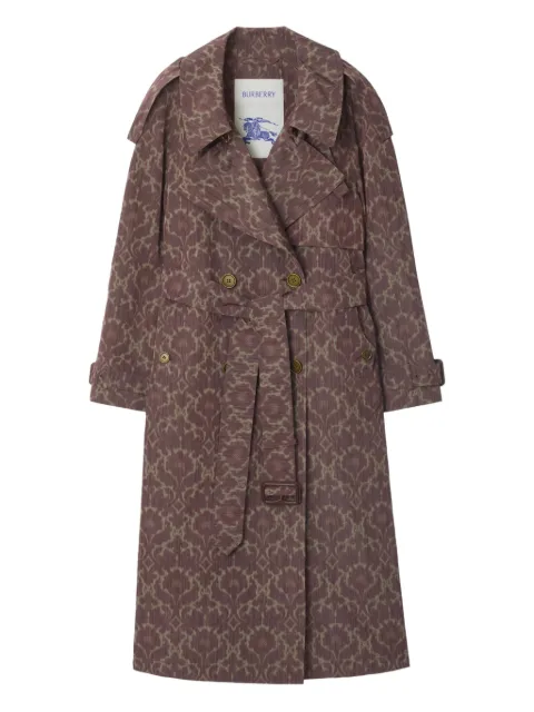 Burberry long Baroque viscose blend Fitzrovia trench coat Brown 8116993