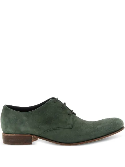 Julian suede lace-up Derby shoes Green CAMVERDE
