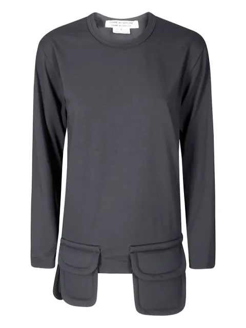Comme Des Garçons Comme Des Garçons pocket-detail long-sleeve t-shirt Black RPT010W25