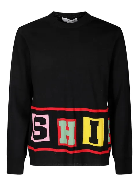 Comme Des Garçons Shirt crew-neck sweater Black FPN001W25