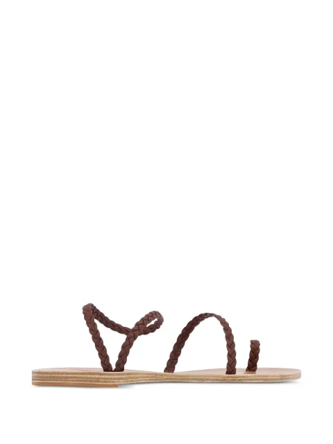 Ancient Greek Sandals Eleftheria braided sandals Brown ELEFTHERIANAPPA