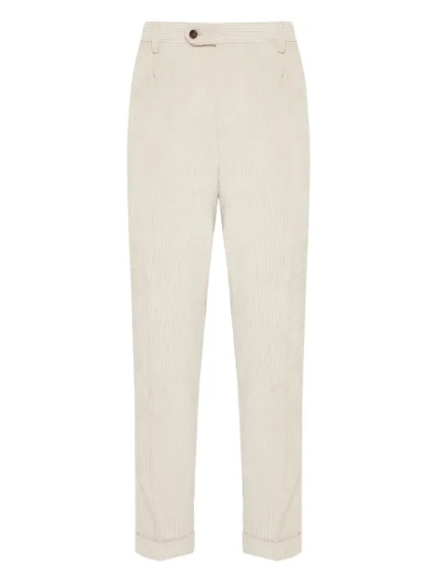 Barba ribbed trousers Neutrals 51024