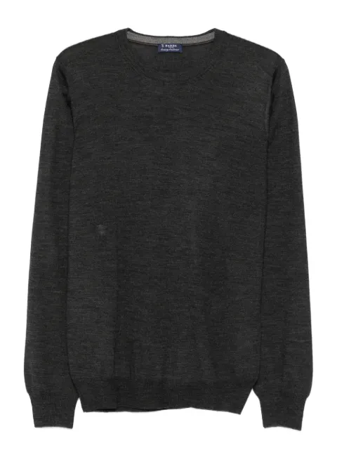 Barba round-neck long-sleeve sweater Grey 1319057567