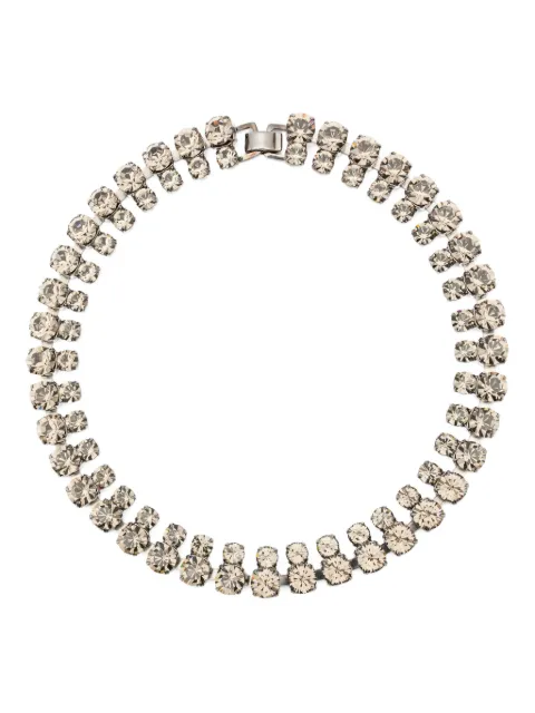 Helene Zubeldia crystal-embellished necklace Silver CS815BIS