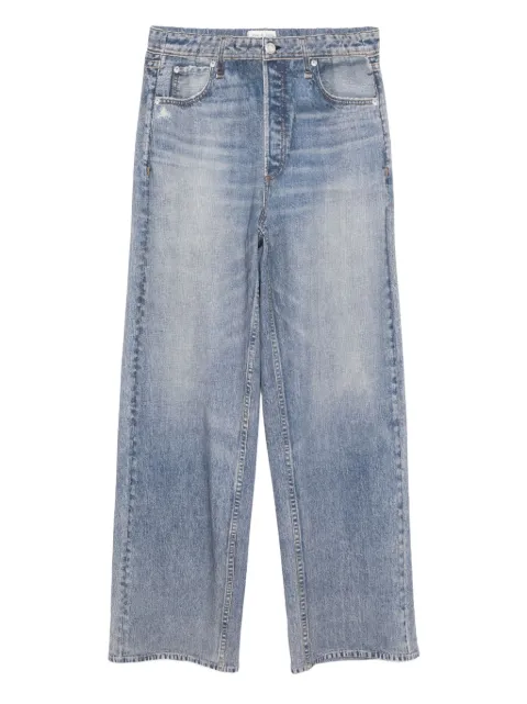 rag & bone Miramar faded-effect wide-leg jeans Blue RC1325F7MTE