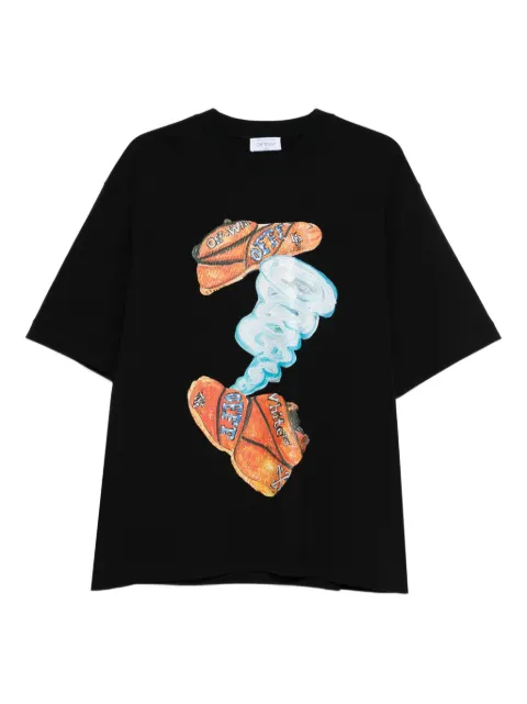 Off-White graphic-print T-shirt Black OMAA120F25JER00Z1001