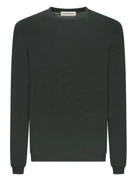 GOES BOTANICAL crew-neck long-sleeve sweater Green 132