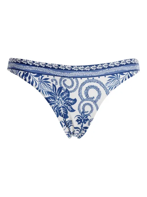 Agua Bendita Ilu Batik bikini bottoms White 20450