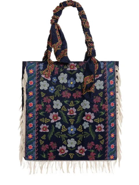 Agua Bendita Rania Fiore tote bag Blue 19737