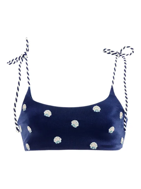 Agua Bendita Aya sereia bikini top Blue 19725