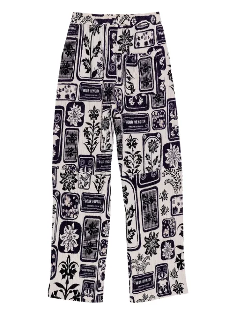 Agua Bendita Frank floral-print trousers White 19795