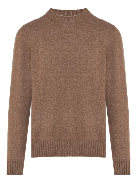 Barba crew-neck cashmere sweater Brown 2020157506